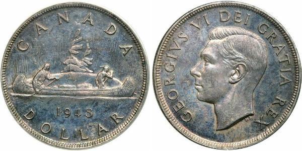 1 Dollar Canada Silver George VI (1895-1952)