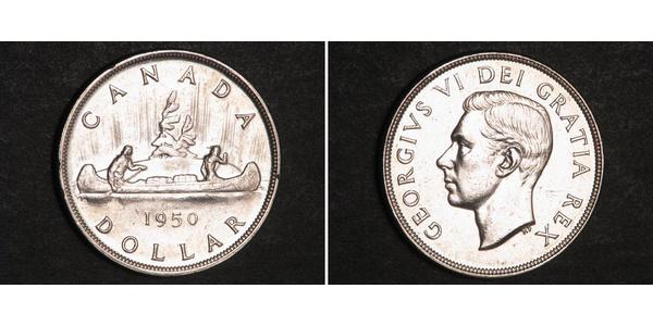 1 Dollar Canada Silver George VI (1895-1952)