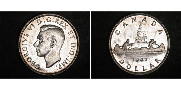 1 Dollar Canada Silver George VI (1895-1952)