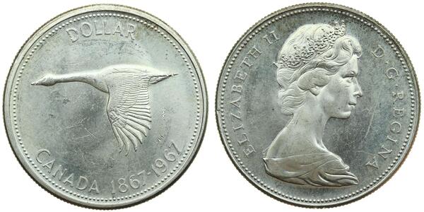 1 Dollar Canada Silver Elizabeth II (1926-2022)