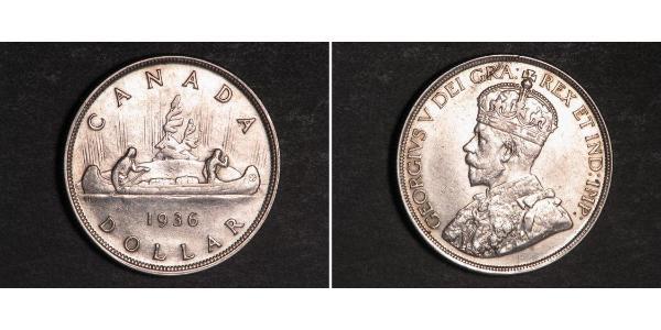 1 Dollar Canada Silver George V of the United Kingdom (1865-1936)