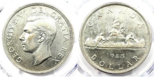 1 Dollar Canada Silver George VI (1895-1952)