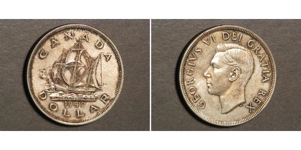 1 Dollar Canada Silver George VI (1895-1952)