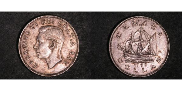 1 Dollar Canada Silver George VI (1895-1952)