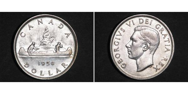 1 Dollar Canada Silver George VI (1895-1952)