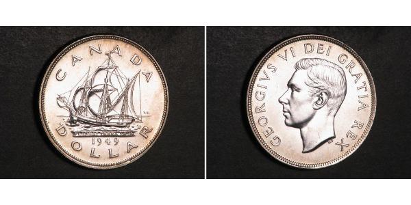 1 Dollar Canada Silver George VI (1895-1952)