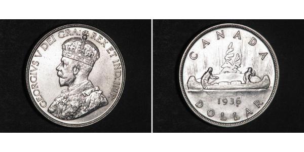 1 Dollar Canada Silver George V of the United Kingdom (1865-1936)