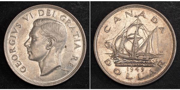 1 Dollar Canada Silver George VI (1895-1952)