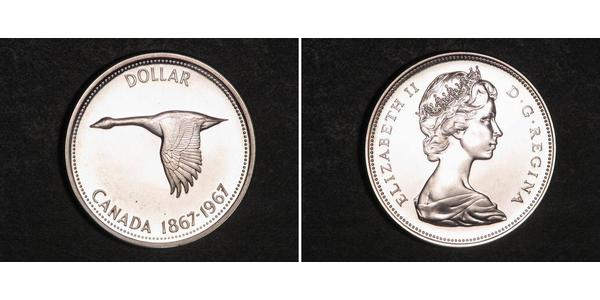 1 Dollar Canada Silver Elizabeth II (1926-2022)