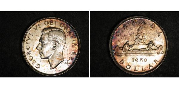 1 Dollar Canada Silver George VI (1895-1952)