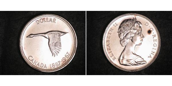 1 Dollar Canada Silver Elizabeth II (1926-2022)