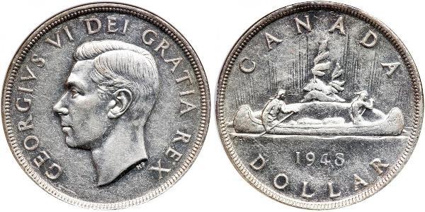 1 Dollar Canada Silver George VI (1895-1952)