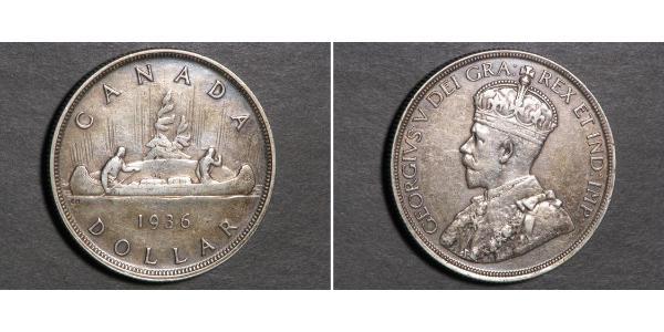 1 Dollar Canada Silver George V of the United Kingdom (1865-1936)