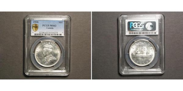 1 Dollar Canada Silver George V of the United Kingdom (1865-1936)
