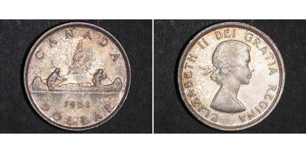 1 Dollar Canada Silver Elizabeth II (1926-2022)