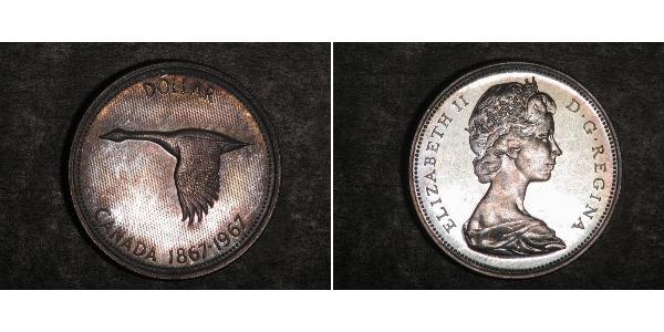 1 Dollar Canada Silver Elizabeth II (1926-2022)