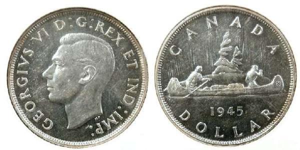 1 Dollar Canada Silver George VI (1895-1952)