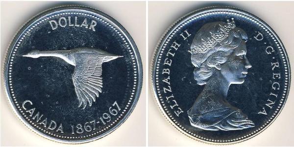 1 Dollar Canada Silver Elizabeth II (1926-2022)