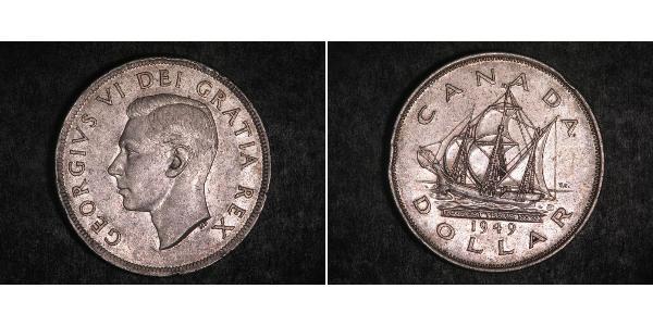 1 Dollar Canada Silver George VI (1895-1952)