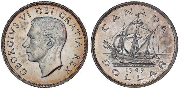 1 Dollar Canada Silver George VI (1895-1952)