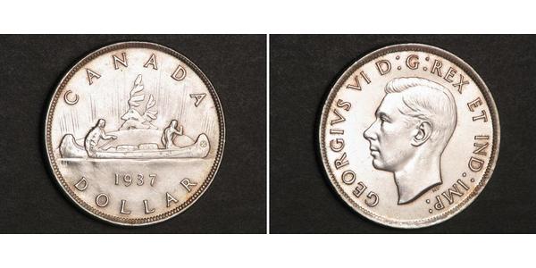 1 Dollar Canada Silver George VI (1895-1952)