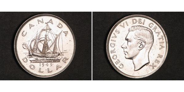 1 Dollar Canada Silver George VI (1895-1952)