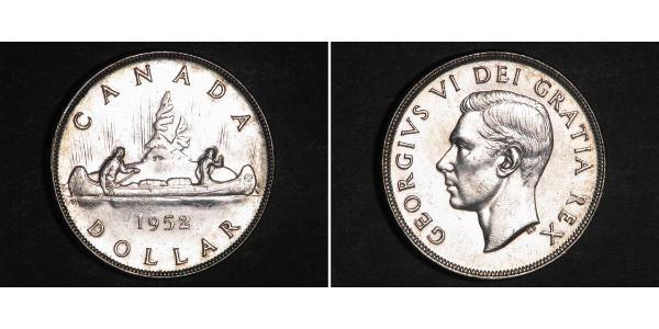 1 Dollar Canada Silver George VI (1895-1952)