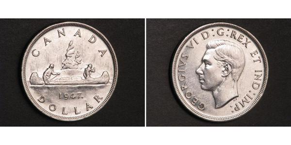 1 Dollar Canada Silver George VI (1895-1952)