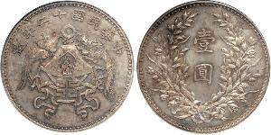 1 Dollar China Silver 