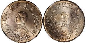1 Dollar China Silver 