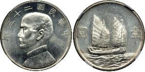 1 Dollar China Silver 