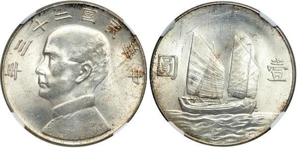 1 Dollar China Silver 