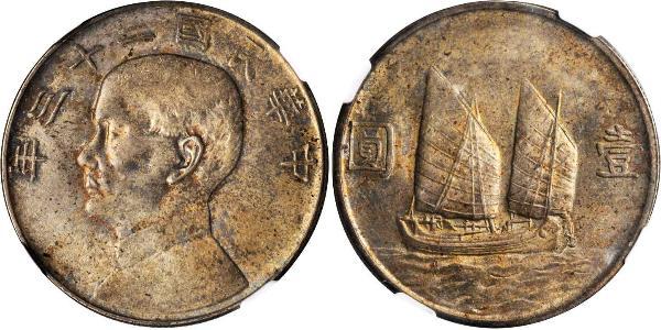1 Dollar China Silver 