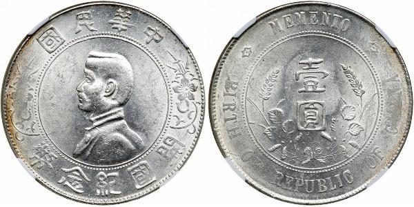 1 Dollar China Silver 