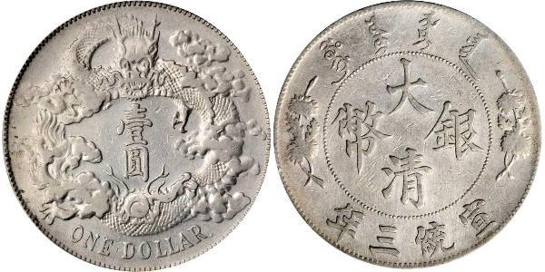 1 Dollar China Silver 