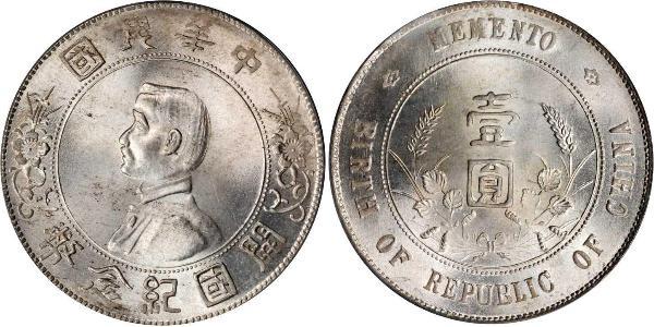 1 Dollar China Silver 