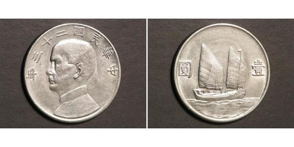 1 Dollar China Silver 