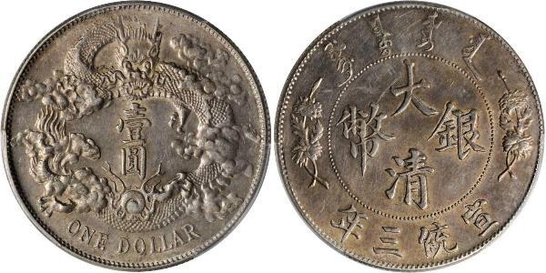 1 Dollar China Silver 