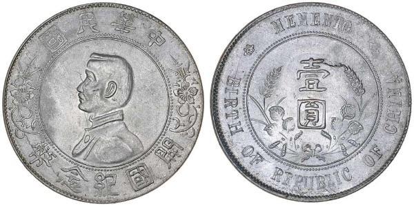 1 Dollar China Silver 