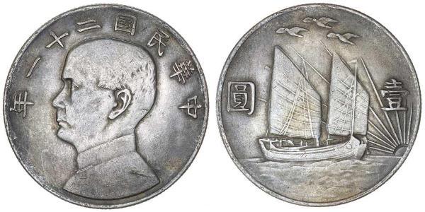 1 Dollar China Silver 
