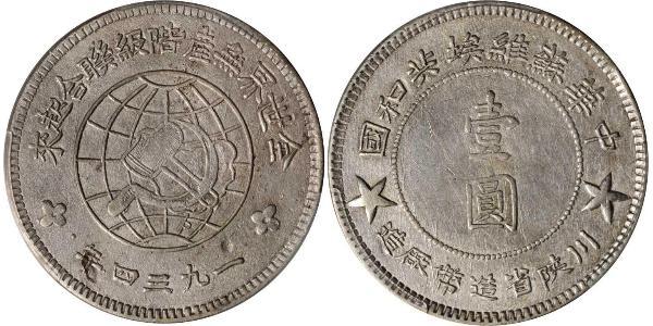 1 Dollar China Silver 