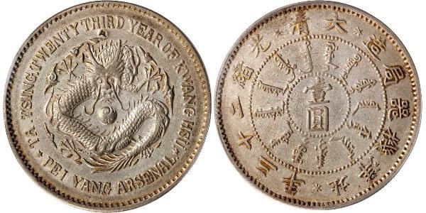 1 Dollar China Silver 