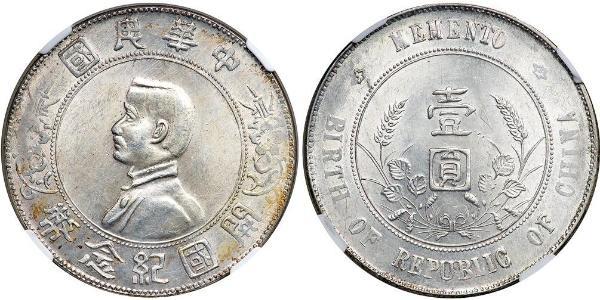 1 Dollar China Silver 