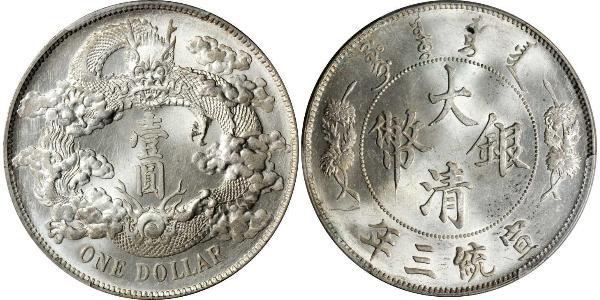 1 Dollar China Silver 