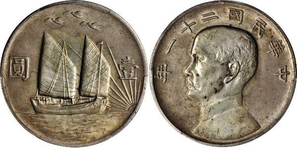 1 Dollar China Silver 
