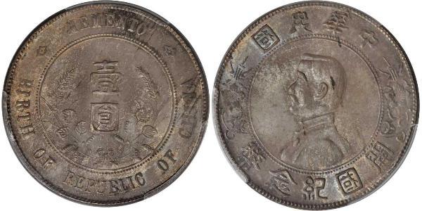 1 Dollar China Silver 