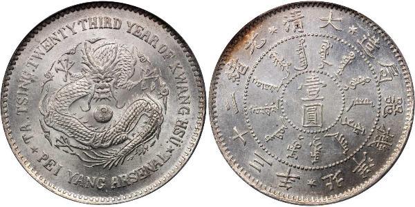 1 Dollar China Silver 