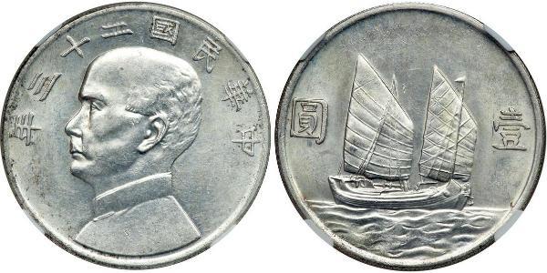 1 Dollar China Silver 