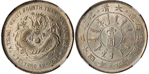 1 Dollar China Silver 