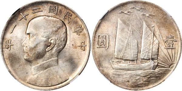 1 Dollar China Silver 